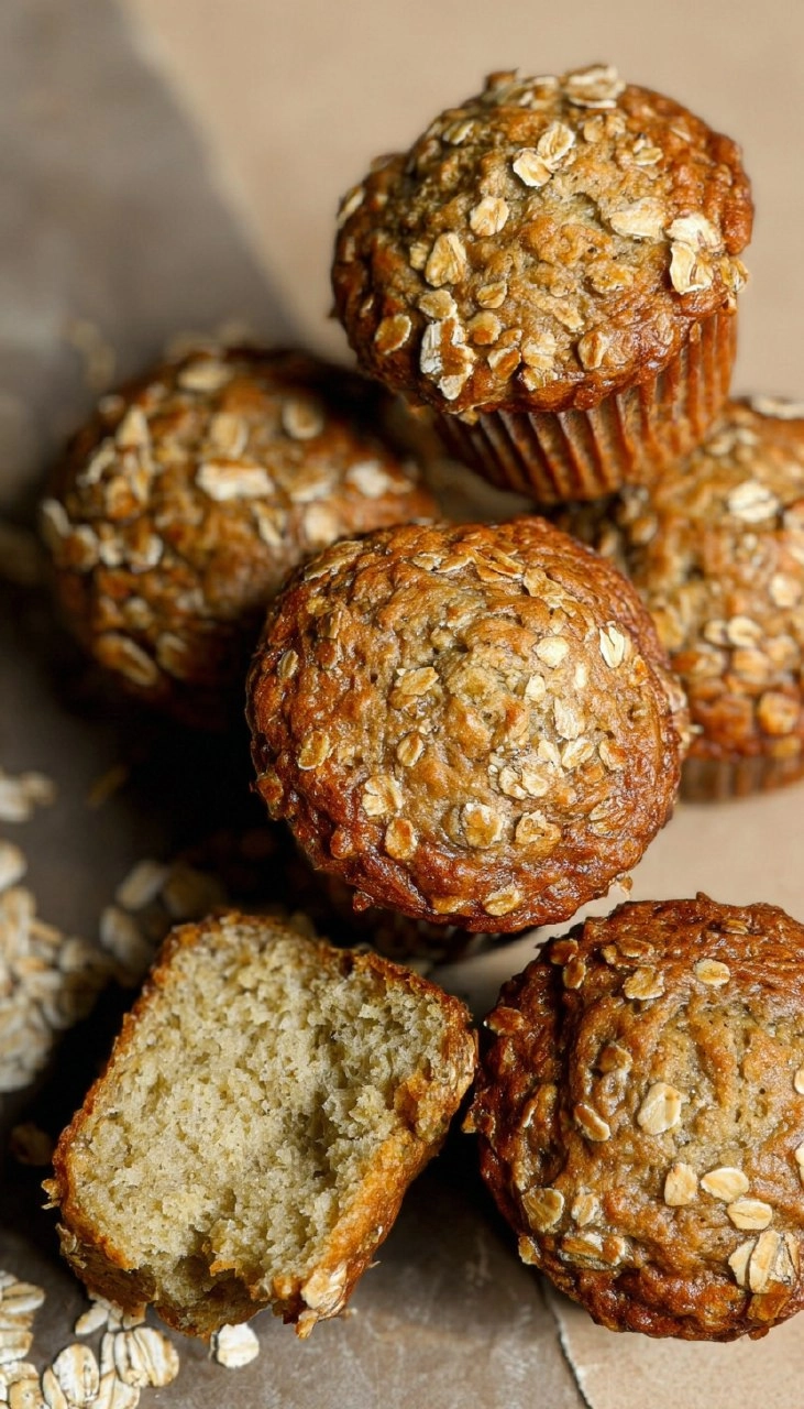 Apple Oat Muffins with Greek Yogurt