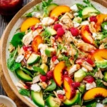 Chicken-Salad-with-Peaches-Avocado-Fresh-Raspberry-Dressing-Recipe