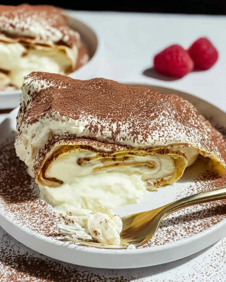 Cottage-Cheese-Tiramisu-Crepe-Roll-Recipe