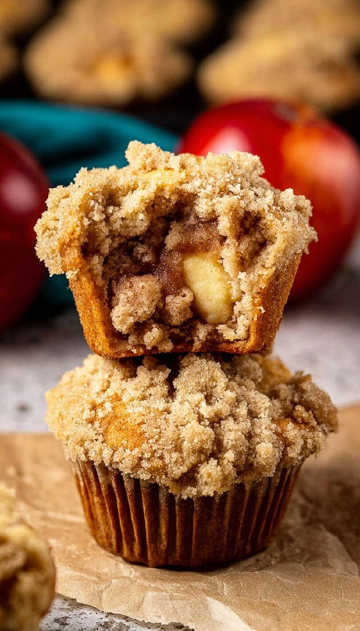 Crumb Apple Muffins