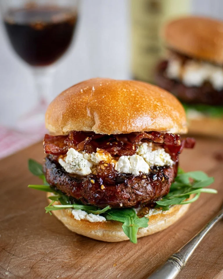 Fig-and-Bacon-Goat-Cheese-Burgers-Recipe