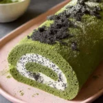 Matcha Swiss Roll Cake with Black Sesame Mousse 106 Matcha-Swiss-Roll-Cake-with-Black-Sesame-Mousse-Recipe
