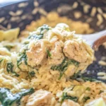One Pot Spinach Artichoke Chicken Orzo 106 One-Pot-Spinach-Artichoke-Chicken-Orzo-Recipe