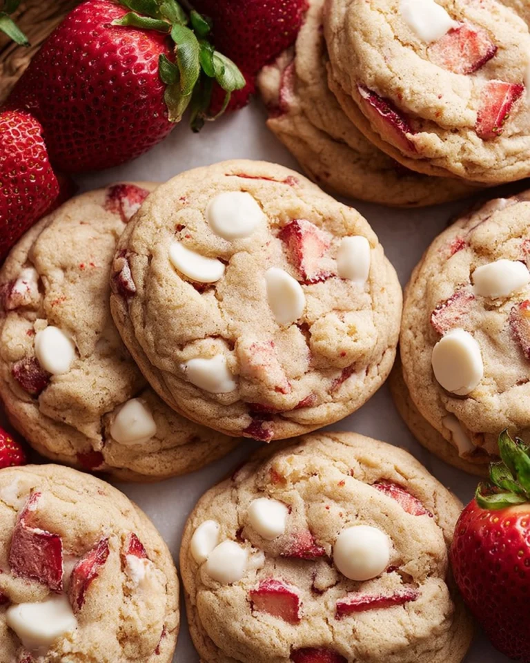 Strawberries-and-Cream-Cookies-The-Best-Strawberry-Flavor-Recipe