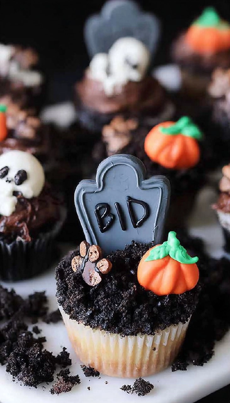 Graveyard Cupcakes 70 Graveyard Cupcakes
