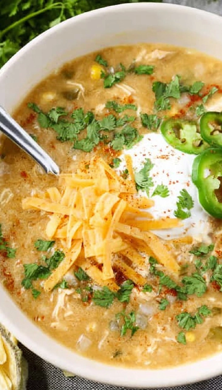 Green Chile Chicken Enchilada Soup