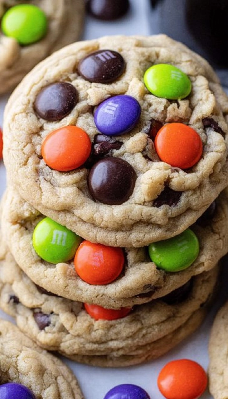 Halloween M&M Cookies 95 Halloween M&M Cookies