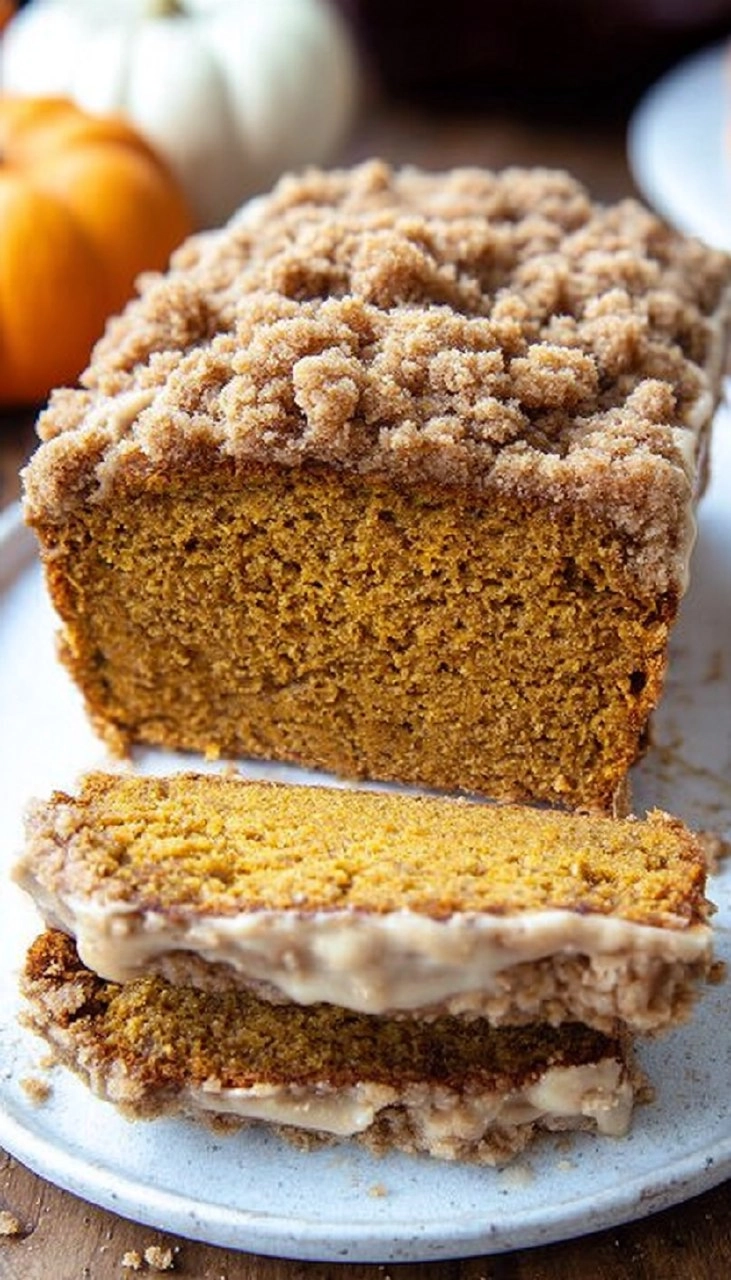 Pumpkin Bread with Crumb Topping