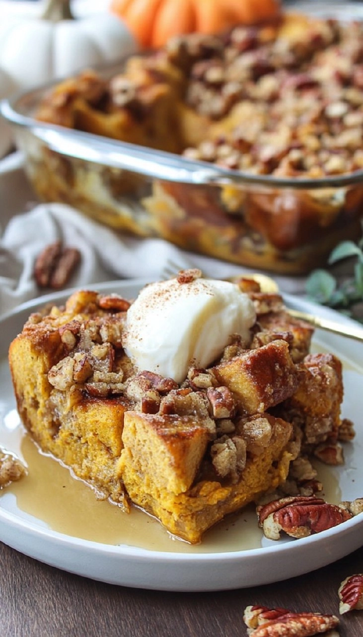 Pumpkin French Toast Casserole